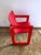 Modern 1970s Red Modern Vanity Table and Chair - Set of 2 For Sale - Image 3 of 12