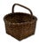 Excellent Small Size Antique New England American Hand Woven Ash Wood Splint Berry Gathering Basket For Sale - Image 15 of 18