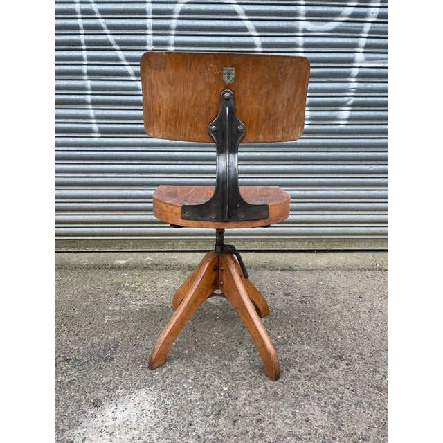 Adjustable Architects Chair by Margarete Klöber for Polstergleich, Germany, 1930s For Sale - Image 4 of 10