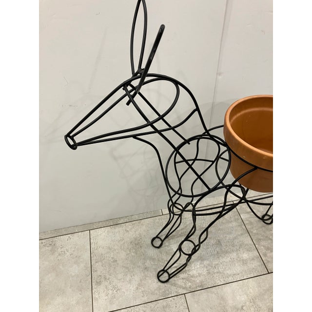 1980s 1980s Figural Iron Planter For Sale - Image 5 of 5