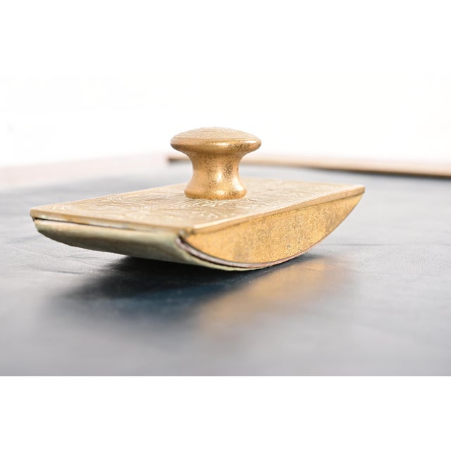 Tiffany Studios Tiffany Studios New York Zodiac Pattern Bronze Doré Rocker Blotter For Sale - Image 4 of 12