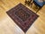Tribal Vintage Afghan Baluch Tribal Area Rug in a Near-Square Size in Red, Blue, Brown For Sale - Image 3 of 17
