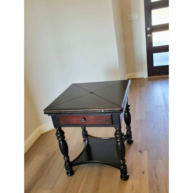 Late 20th Century Seven Seas Collection by Hooker Furniture Morphing Envelope Card Table For Sale - Image 5 of 11