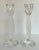 Here is a pair of charming candle holders from the 1980's by Mikasa in the shape of tulip stems. The tulip and center stem...
