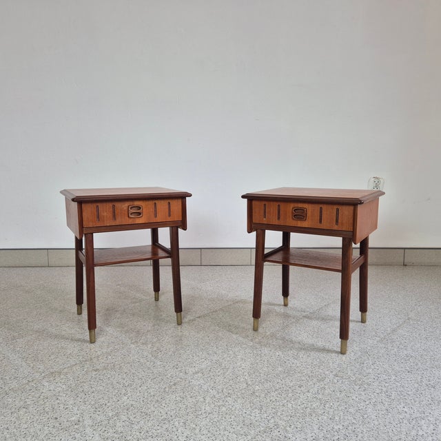 Norwegian Nightstands in Teak, 1960s, Set of 2 For Sale - Image 12 of 12