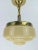 Glass and Brass Ceiling Lamp, Germany, 1930s For Sale - Image 6 of 8