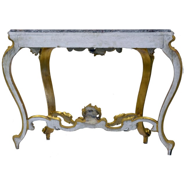 Louis Philippe Console with Marble Top, 1800s For Sale - Image 11 of 12