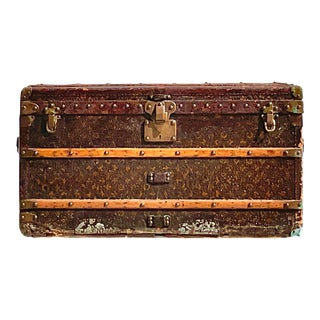 Vintage Boho Louis Vuitton Steamer Trunk For Sale