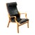 1960s Attributed to Skovby Møbelfabrik "Bern" Bentwood Beech Armchair With Leather Upholstery For Sale