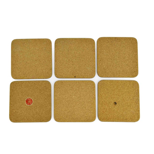 Late 20th Century Late 20th Century Chinese Oriental Screen Style Coasters Made in England - Set of 6 For Sale - Image 5 of 6