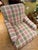 Pair of Pink and Green Plaid Upholstered Armchairs For Sale In Philadelphia - Image 6 of 10