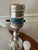 Mid 20th Century Stacked Crystals Leaded Glass Nightstand/Boudoir/Desk Lamp For Sale - Image 10 of 12