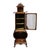 Antique Japanese Dai-Nippon Carved Mahogany & Bone Vitrine With Mahogany C1890 For Sale - Image 13 of 18