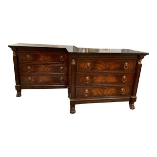 Pair Maitland Smith Chests of Drawers For Sale