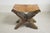 Brutalist Folding Stool in Leather, 1950s For Sale - Image 12 of 18