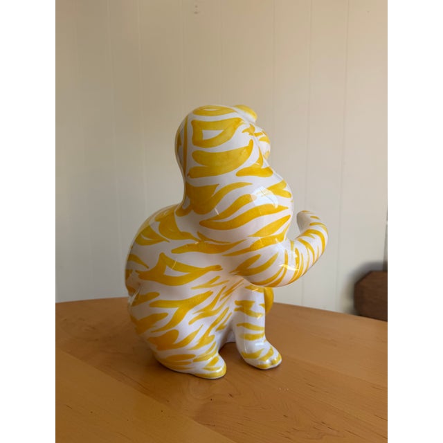 Mid-Century Modern Vintage 16” Italian Ceramic Cat Sculpture – Mancioli / Raymor Style – MCM For Sale - Image 3 of 5
