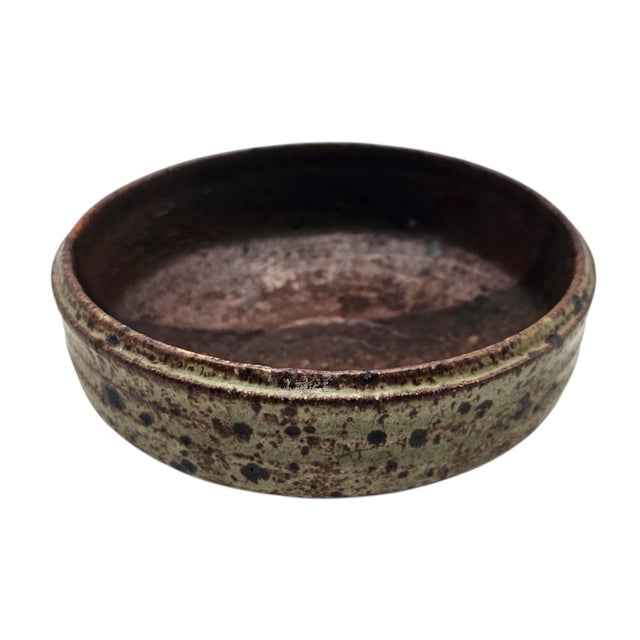 Ceramic Joseph Hysong California Studio Pottery Mingei Stoneware Bowl 5.5" For Sale - Image 7 of 10