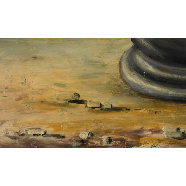 Mid Century Floral Still Life in Oil on Masonite For Sale - Image 4 of 9