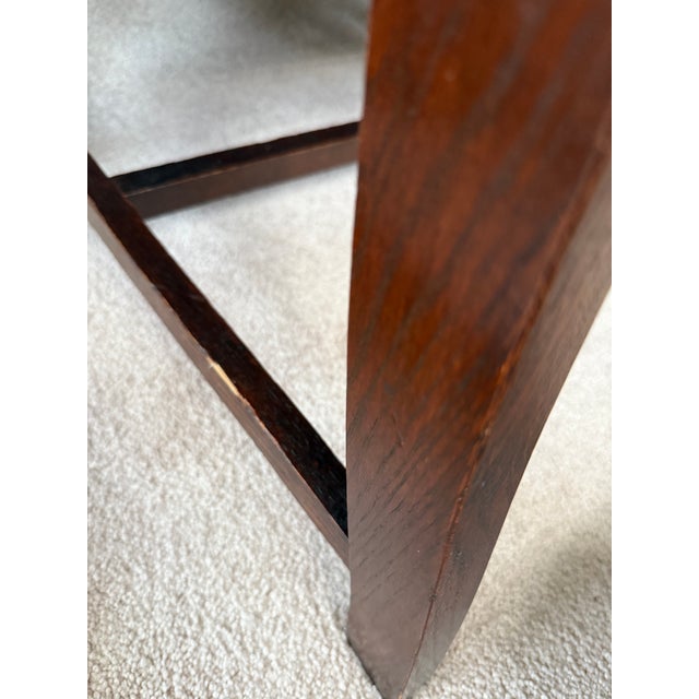 Vintage 1930s Bernhardt Jacobean Dining Table & 6 Chairs, Original, Professionally Reupholstered - Set of 7 For Sale - Image 10 of 18