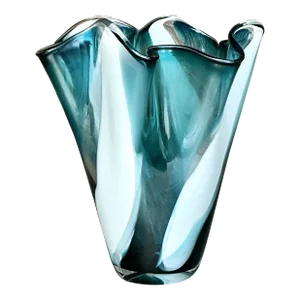 Vintage Boho Art Glass Vase
