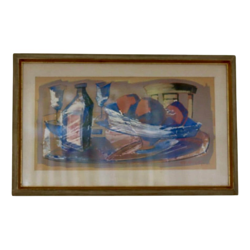 Max Larson, Terracotta Palette, Oil on Paper, 20th Century, Framed ...