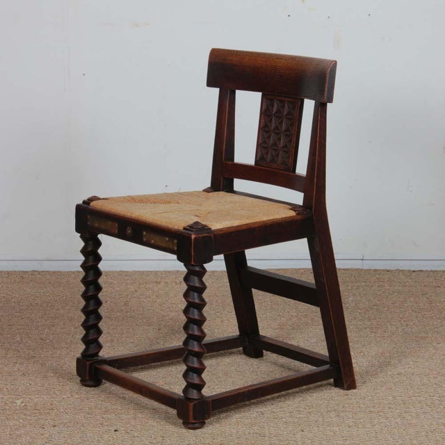 Vintage Wooden Chairs, 1940s, Set of 8 For Sale - Image 6 of 13