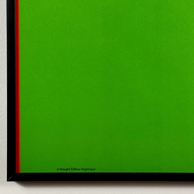 1960s 1964 Vintage Ellsworth Kelly French Exhibition Poster, Framed For Sale - Image 5 of 6