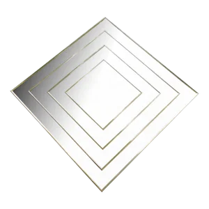 Vintage Mid Century Modern Abstract Op Art Mirror Reliable Mfg. A Sharon Concept