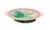 Ceramic Antique Victorian Majolica Oval Pedestal Dish With Botanical & Greek Key Motif For Sale - Image 7 of 12