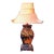 Late 20th Century Frederick Cooper Attributed Chinoiserie Lamp With Silk Pagoda Shade For Sale