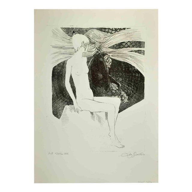 Modern Leo Guida, Sibilla, Etching, 1972 For Sale - Image 3 of 3