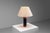 Teak Table Lamp with Black Leather Wrapping, 1960s For Sale - Image 6 of 12