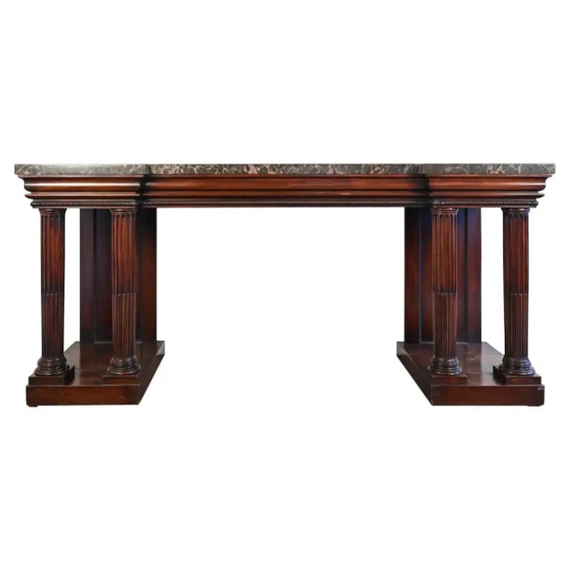Brown 19th Century English Regency Rosewood Serving Table Console For Sale - Image 8 of 8