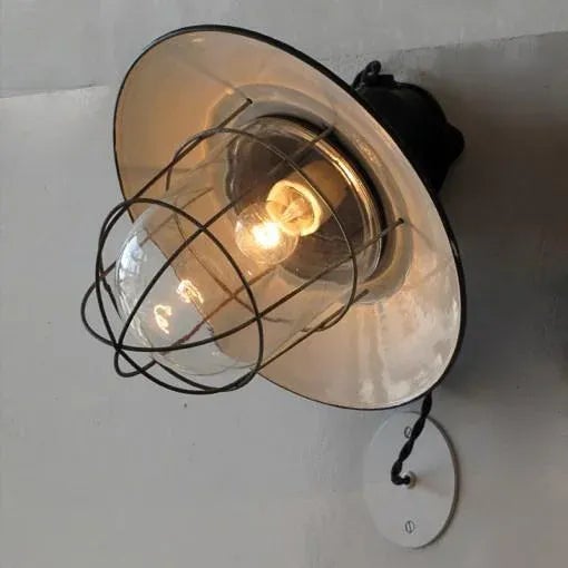 Industrial Wall Lights - a Pair For Sale - Image 9 of 10
