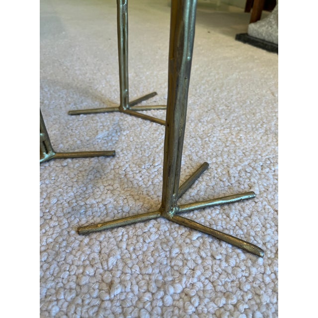 Wooden Top Handcrafted Drink Table For Sale In Greensboro - Image 6 of 7