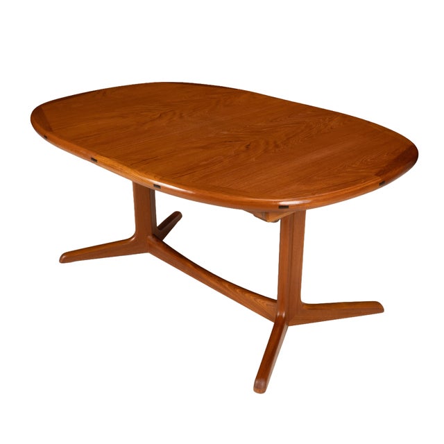 Sun Cabinet Co. Danish Modern Solid Teak Expanding Dining Table Hidden Leaves For Sale - Image 4 of 17