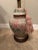 Beautiful Pink and Green Frederick Cooper Table Lamp with Pink Fancy Tassel Harp and simple finial included