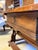 19th Century Antique 19th Century European Oak Box Table With Trestle Base and Sliding Storage Compartment For Sale - Image 5 of 10