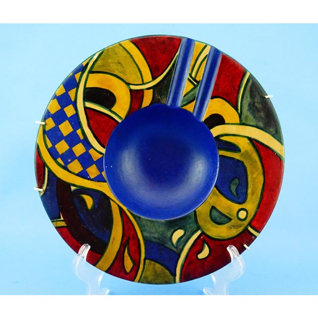 1930s Large Vintage Terracotta Ashtray with Abstract Decoration, 1930s For Sale - Image 5 of 18