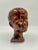 1970s Brown Glazed Ceramic Bust of a Boy For Sale - Image 10 of 12