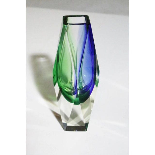 Gray Murano Mandruzzato Faceted Vases, Set of 3 For Sale - Image 8 of 9