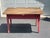 19th Century Primitive Red Painted Tavern Table With Drawer For Sale - Image 12 of 12
