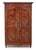 French Provincial Cherry Wood Armoire, the two doors opening to two shelves, with original locking mechanism, key present....