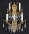Metal Mid 20th Century Pair of Restored French Plaza Hotel Crystal Wall Sconces For Sale - Image 7 of 10