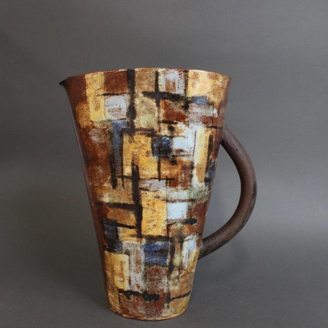 Ceramic Vintage French Ceramic Jug by Alexandre Kostanda, 1960s For Sale - Image 7 of 18