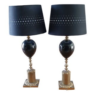 Lamps in the style of Maison Charles, 1970, Set of 2 For Sale