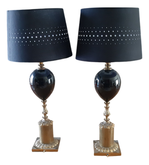 Lamps in the style of Maison Charles, 1970, Set of 2