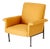 Mid-Century Modern Lounge Chair in Mustard Yellow Fabric, 1950s For Sale