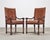 Wood Pair of Louis XIII Baroque Style Mahogany Leather Armchairs For Sale - Image 7 of 18