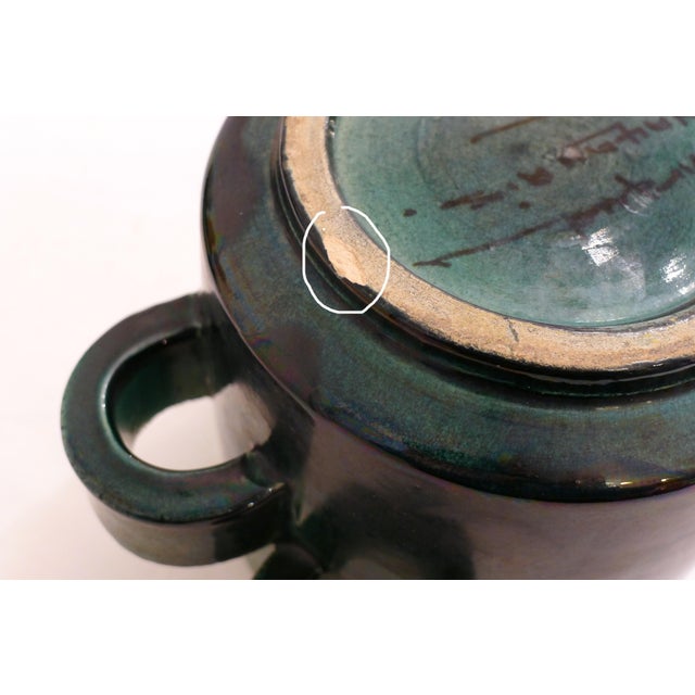 Large Mid-Century Earthenware Covered Pot from L. Giraud, 1950s For Sale - Image 11 of 14